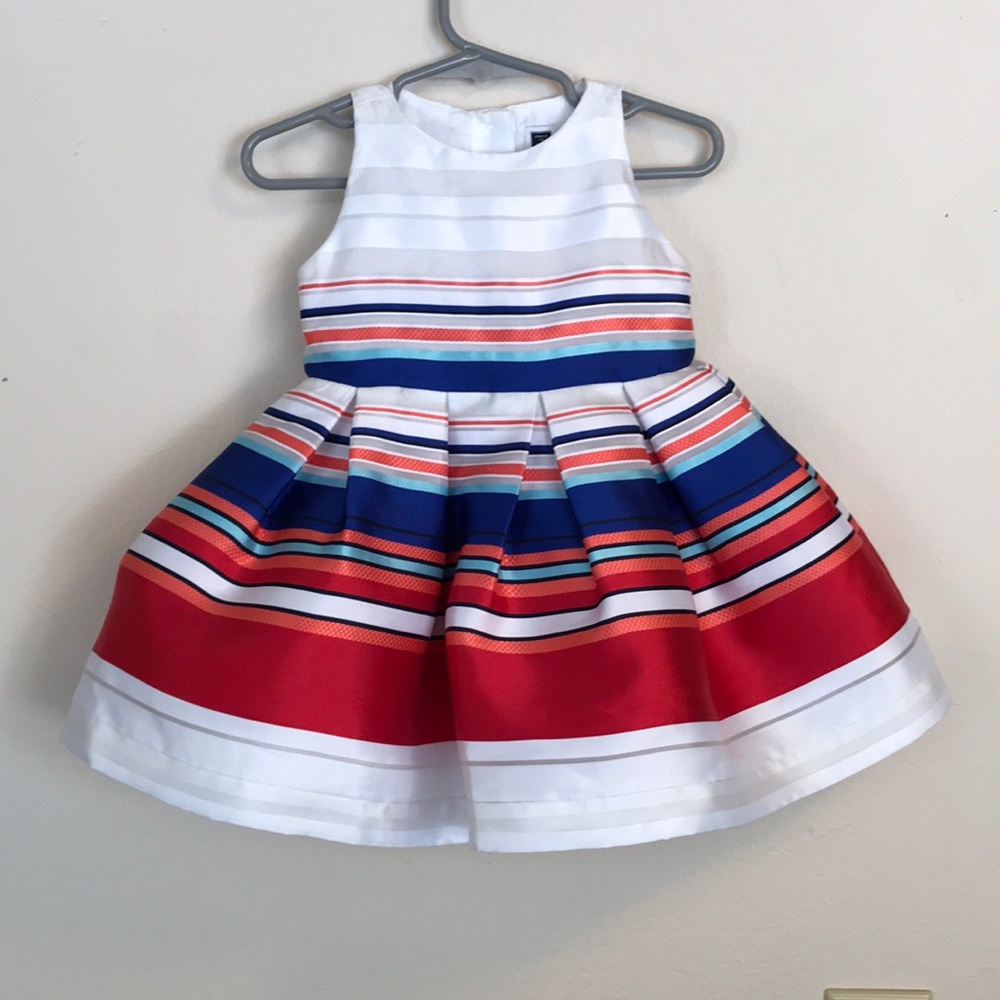 EUC Janie and Jack Striped Dress 6-12 months